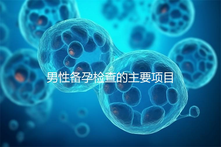 男性備孕檢查的主要項目有哪些？