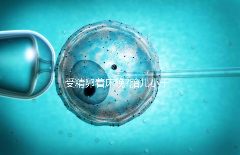 受精卵著床晚?胎兒小于停經(jīng)時間,分析:卵子精子結(jié)合晚