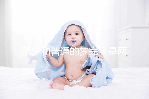 胎夢(mèng)和普通的夢(mèng)完全是兩種概念，區(qū)分方法有這3點(diǎn)