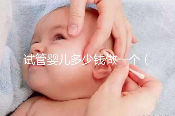 試管嬰兒多少錢做一個（試管嬰兒多少錢做一個胚胎）