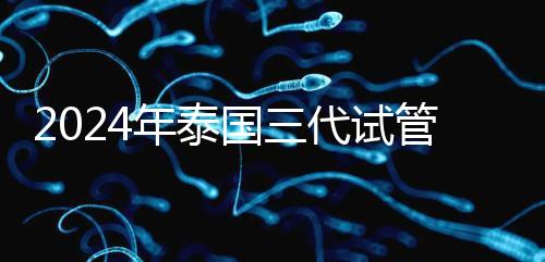 2024年泰國三代試管醫院排名、費用、成功率公布