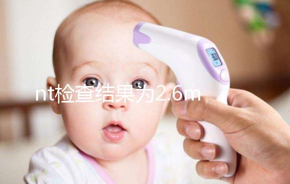 nt檢查結果為2.6mm不要慌，偏大也不一定畸形